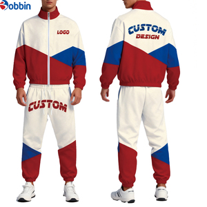 Top Trend Men Outfit Windbreaker Set Windproof Men Custom Polyester Tracksuit <b>Zipper</b> <b>Jacket</b> and Pants Windbreaker Sets - Product Image 2