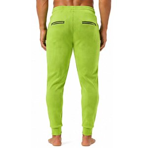 <b>Mens</b> Waffle Knit Fashion Pants <b>Slim</b> <b>Fit</b> Casual Textured Trousers Elastic Waist Drawstring Comfortable Custom <b>Joggers</b> <b>Mens</b> Casual - Product Image 5