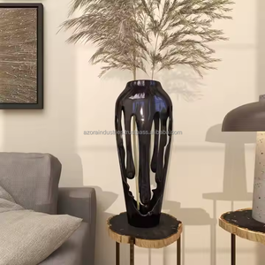 2025 New Aluminium Flower <b>Vase</b> Antique Aluminium <b>Decorative</b> <b>Vase</b> Modern for Home Decor Best Selling <b>Vase</b> by Azora industries - Product Image 6