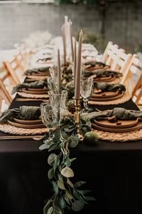 Bohemian Black <b>Tablecloth</b> for Home Hotel Restaurant Handmade Kitchen Table Decor Cloth Washed Cotton <b>Tablecloth</b> - Product Image 5