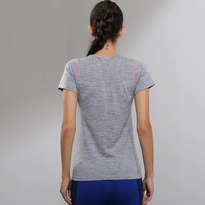 Camisetas y Pantalones Cortos Deportivos para Mujer, Otoño, para Gimnasio y Running, con Logotipo Personalizado, Ropa Deportiva Activa, Tejido Comprimido Antiarrugas de Secado Rápido - Product Image 6