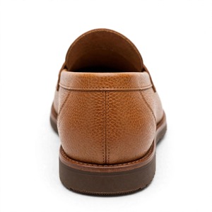 Mocassins pour hommes en cuir véritable de qualité supérieure, bout rond, à enfiler, couleur unie, pour le bureau et la carrière, toutes saisons, semelle extérieure en caoutchouc amortie, de BD - Product Image 5