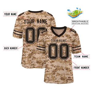 Camiseta de Fútbol Americano de Malla Transpirable con Frente Corto, Venta al por Mayor, Servicio Personalizado OEM/ODM, Ropa Deportiva de Alto Rendimiento - Product Image 4