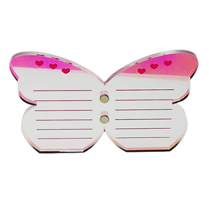 Placa Rectangular Acrílica 2 en 1 para Extensión de Pestañas con Compartimento Integrado para Pegamento, para Aplicación Rápida y Diseño de Mariposa - Product Image 6