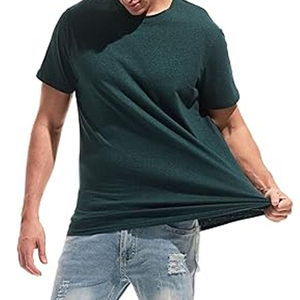 Pakistan Made Casual Men's T-Shirt Soft Polyester/Cotton Knitted Material Half Sleeve O-Neck Collar 220g Regular Fit - Product Image 2