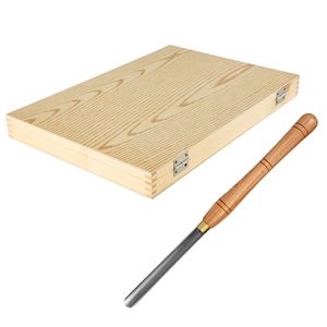 Set di 8 Scalpelli per Tornio in Acciaio HSS per Legno Duro, Utensili di Alta Qualità per Tornitura, Include Supporto in Legno e Tutti i Necessari Accessori - Product Image 1