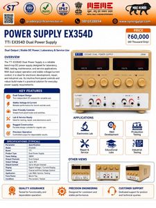 Alimentation de laboratoire double sortie TTi EX354D 280W, précision 1%, protection IP55, tension stable pour tests - Product Image 1