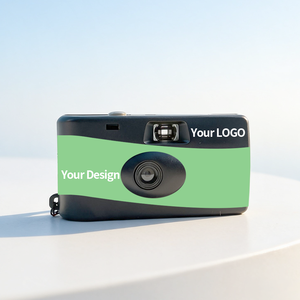 Appareil photo jetable 35 mm personnalisé, à focale fixe, corps en plastique, avec impression de logo, cadeau promotionnel - Product Image 1