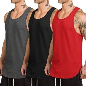 Débardeurs Sportifs à Col Rond Coupe Musclée avec Logo Personnalisé 100% Polyester Respirant Séchage Rapide Écologique pour Hommes - Product Image 1