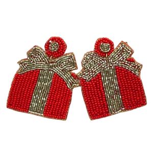 Broderie perlée faite à la main surf Santa boucles d'oreilles pendantes bijoux élégants exclusifs fantaisie et élégant à la mode belle de l'inde - Product Image 3