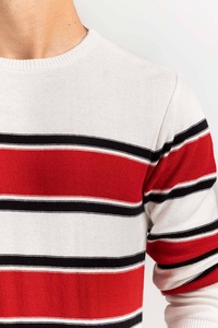 Sweat-shirt surdimensionné à col rond et épaules tombantes pour hommes, pull en coton pour l'hiver, pull tricoté personnalisé pour hommes, vente en gros - Product Image 5
