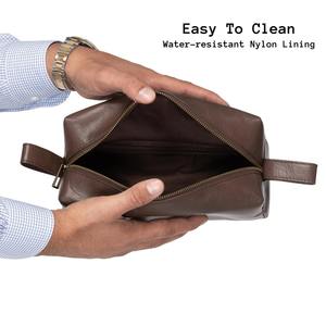 Bolsa de Viaje de Cuero para Cosméticos y Artículos de Aseo, Hecha a Mano con Cuero Vacuno Auténtico, Modelo LTB-0048 - Product Image 6