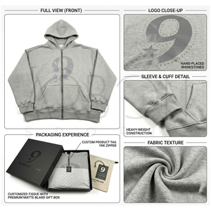 Sweat-shirt réfléchissant en molleton épais pour homme, tendance, personnalisé, vente en gros 2026 - Product Image 6