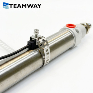 TEAMWAY LN01B Magnetic Sensor Switch with Universal Steel Band <b>Bracket</b> for Round Cylinder, Replace Airtac CS1-U / SMC Series - Product Image 2