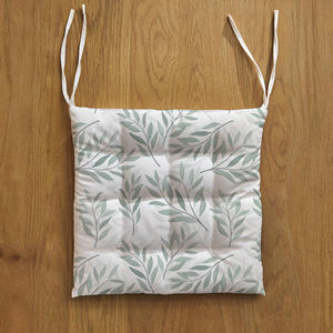 Cojín Cuadrado para Silla con Lazos, Cojín Acolchado de Algodón Suave para Sillas de Comedor, Cojín para Asiento de Silla de Cocina - Product Image 3