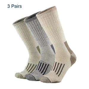 Crew Athletic <b>Socks</b> 2 Pairs Solid Color Knitted Cotton Bamboo Fiber Breathable for Hiking Outdoor Sports Adults Spring - Product Image 1