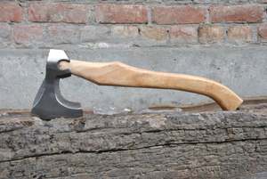 High Carbon Steel Hatchet <b>Axe</b> Wooden <b>Handle</b> Multi Purpose <b>Axe</b> for Camping Survival DIY - Product Image 2