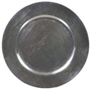 Assiette de présentation artisanale en zinc galvanisé, durable, en métal, pour la décoration de table à la maison, au restaurant, à l'hôtel, pour les mariages, 13 pouces - Product Image 2