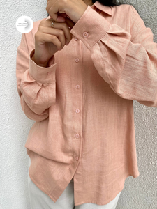 Camisa de Lino Mezclado OEM ODM, Sin Decoloración, Sin Encogimiento, de Fábrica de Fabricante Vietnamita, Buena Calidad - Product Image 3