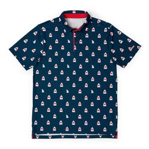 Rendimiento de los hombres del logotipo personalizado del OEM para los polos 95% Poliéster 5% Spandex Golf Workwear Sublimación Impreso Uniforme Tops - Product Image 3