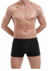 Calzoncillos bóxer de cintura media para hombre, amarillos, de algodón tejido, transpirables - Product Image 6
