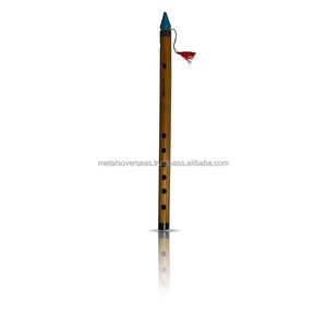 Idées de cadeaux d'anniversaire uniques Flûte indienne en bambou en bois authentique de 15.5 pouces en 'B' Key Fipple Woodwind Instrument de musique Recorder - Product Image 2
