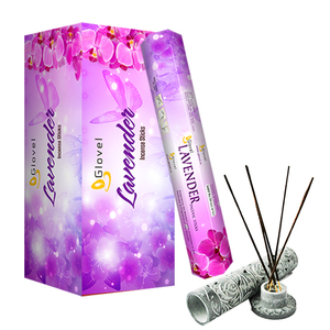 Meilleure vente Bâtons d'encens noirs de 8 pouces Boîte hexagonale 8 Bâtons de parfum lavande jasmin pour diffuseur d'aromathérapie pour l'exportation - Product Image 3
