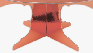 Wholesale Terracotta Orange <b>Acrylic</b> Cake Stand Cross Base Dessert Pedestal <b>Board</b> for Birthday & Party Round Cake <b>Board</b> - Product Image 2