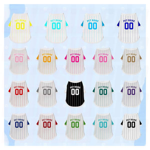 Personalized Dog Jersey Shirt Custom Pet Clothing with Name Photo Text Logo Soft Breathable Pullover <b>Tee</b> for Dogs Cats All Sizes - Product Image 2