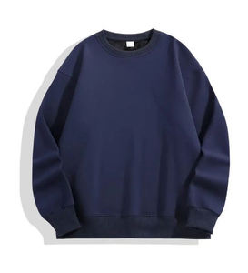 <b>Mens</b> <b>Crewneck</b> <b>Sweatshirt</b> Embroidered Winter Solid Casual Long Sleeve Cotton Pullover Comfortable Streetwear - Product Image 2
