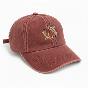 Baseball 6 Panel <b>Summer</b> Hat Custom Embroidery Logo <b>Flat</b> Brim Adjustable Vintage Wash <b>Cap</b> High Quality 100% Acrylic OEM ODM - Product Image 1