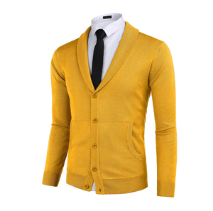 Suéter de Punto para Hombre AL SWANS INTERNATIONAL, Color Marrón, con Cierre, Manga Larga, Diseño Sólido, para Invierno, Corte Regular, Nailon/Cachemira - Product Image 5