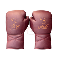 Guantes de Boxeo Profesionales FLY, Personalizados OEM, de Cuero Genuino, Transpirables, Antideslizantes, de Dedo Completo, para Entrenamiento y Sparring, Ligeros y Absorbentes de Humedad