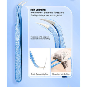 Pinzas, herramientas de belleza, logotipo personalizado, se acepta OEM, Pinky Leem, pinzas al por mayor, juego de pinzas para extensión de pestañas. - Product Image 5