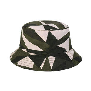 Chapeau seau unisexe à motif géométrique en toile de coton décontracté printemps-été adulte 56-58CM - Product Image 3