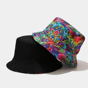 Chapeau de pêcheur personnalisé imprimé, chapeau de protection solaire double face pour hommes et femmes adultes, chapeau seau élégant et décontracté pour l'extérieur, vente en gros - Product Image 2
