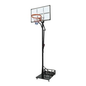 Canestro da Basket Portatile con Tabellone da 44 Pollici, Altezza Regolabile da 2,45 m a 3,05 m per Giovani, Adulti e Partite Professionali - Product Image 1