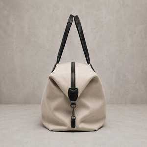 Bolsa de Viaje de Lona y Cuero para Hombre, Estilo Vintage, Resistente, Bolsa Deportiva para Gimnasio, Bolsa de Viaje para Fin de Semana, LCDB-0011D - Product Image 2
