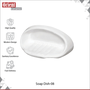 Porte-savons en céramique blanche de qualité supérieure, design personnalisé, largement utilisés pour les salles de bain à domicile et dans les hôtels, à prix bas - Product Image 2