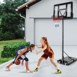 Sistema de Aro de Baloncesto Ajustable con Tablero Resistente a Impactos de 44 Pulgadas, Base Portátil con Ruedas y 12 Niveles de Altura - Product Image 3