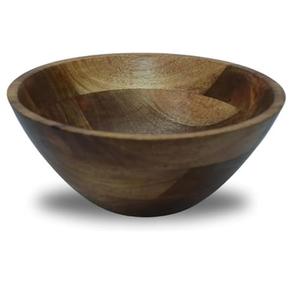 Grand saladier en bois de manguier, saladier en bois dur avec cuillères de service, saladier en bois de qualité supérieure pour fruits, salades et service - Product Image 1