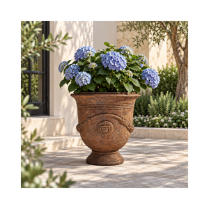 Maceta Ligera de Fibra de Vidrio para Jardín, Diseño Tradicional de Urna, Maceta Decorativa para Exteriores, Servicios de Diseño Personalizado OEM ODM - Product Image 1