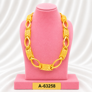 ชุดเครื่องประดับพู่ห้อยชุบทอง 24K สร้อยคอ ต่างหู แหวน สำหรับผู้หญิง งานแต่งงาน คลาสสิก โลหะผสม แฟชั่น A-63263 - Product Image 4