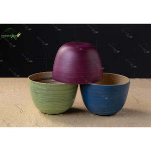 Elegantes cuencos de bambú ecológicos personalizados desechables sostenibles para ocasiones de fiesta clásicas inspirados en el diseño vietnamita - Product Image 1