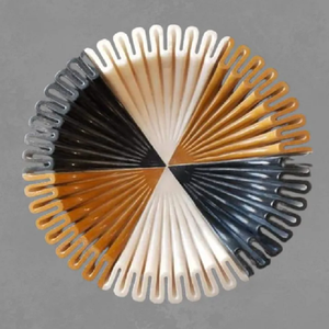 Modern Geometric Decorative <b>Wall</b> <b>Plate</b> Handcrafted Marble <b>Wall</b> Art Accent <b>Plate</b> for Luxury Home Hotel Office Interior Decoration - Product Image 2