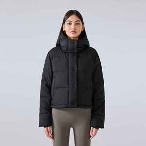 Women's Oversized Long Hooded <b>Puffer</b> <b>Jacket</b> <b>Thin</b> Winter Warm Bubble Coat Windproof Insulated Streetwear Outdoor Casual Style - Product Image 3