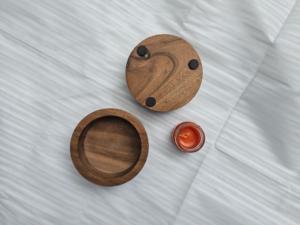 Cuenco de Madera Hecho a Mano de Primera Calidad para Velas |   Contenedor Rústico para Velas de Navidad, para Cera de Soja y Cera de Abeja - Product Image 6