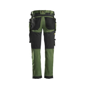 Men's Green <b>Work</b> <b>Pants</b> Polyester Abrasion Resistant <b>Cargo</b> Style with Reinforced Knees and Multiple Pockets - Product Image 2