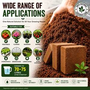 Bulk Wholesale 5kg Low EC Washed Eco-Friendly Cocopeat <b>Block</b> 100% Organic Substrate PH 5.2-6.8 for Hydroponics Greenhouse - Product Image 4