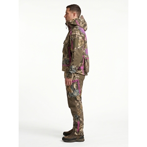 <b>Men's</b> Hooded Camouflage Coated Hunting <b>Jacket</b> with Zipper Front <b>Waterproof</b> & Windproof Safari Style Custom Design - Product Image 3